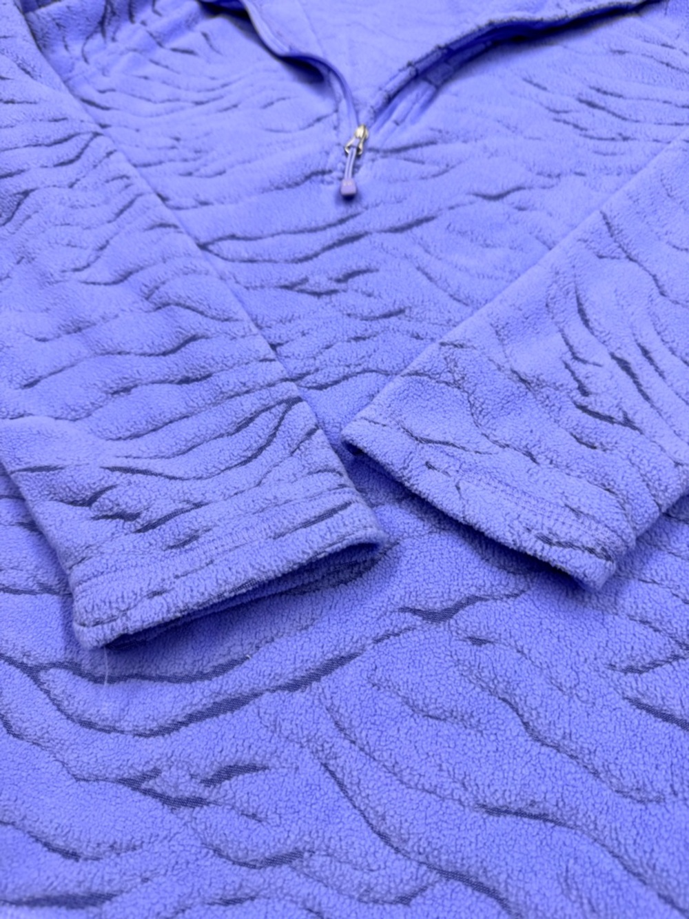 Eddie Bauer Periwinkle Textured Quarter-Zip Pullover - Picture 5 of 9